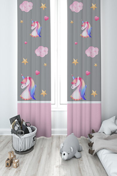 BAMBAŞKA MODA Jednorog i skakalica Sa deznom Dvokrila soba za bebe i decu - Y...