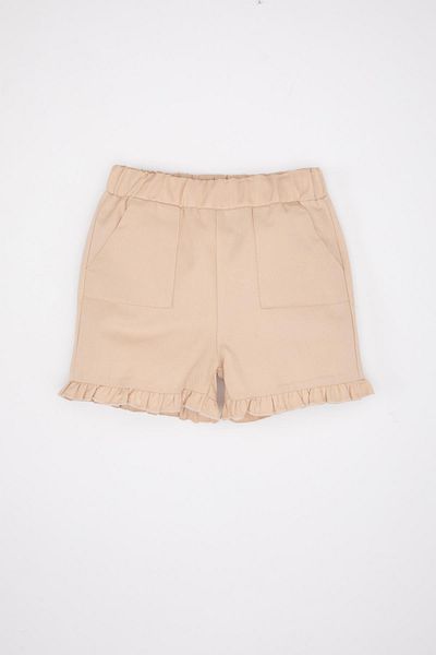 DeFacto 3-teiliges Twill-Set für Babys – Langarmbluse, Strumpfhosen und Twill-Shorts B9465a524sp
