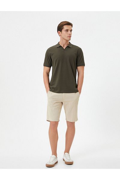 Koton Short Sleeve Polo Neck T-Shirt