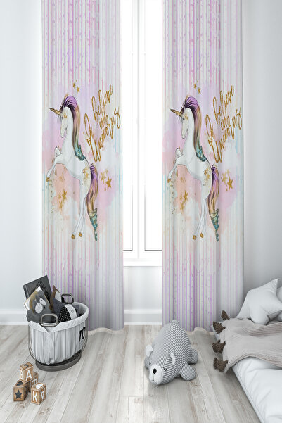 BAMBAŞKA MODA ДИТЯЧА ТА ДИТЯЧА КІМНАТА Зірковий Unicorn з 2-х крилами Фон-што...