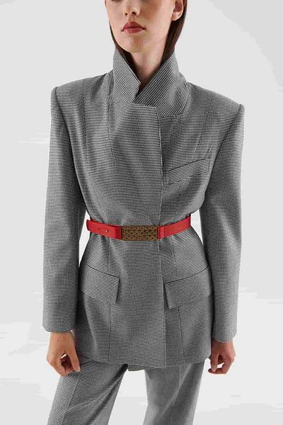 Roman Buckle Belt Red K2382102_006