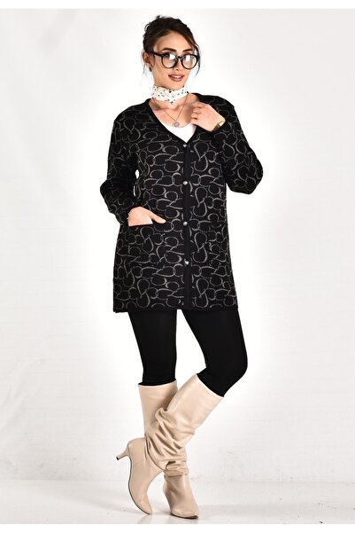 onno style woman Tricotaj Vestă clasică cu nasturi și buzunare