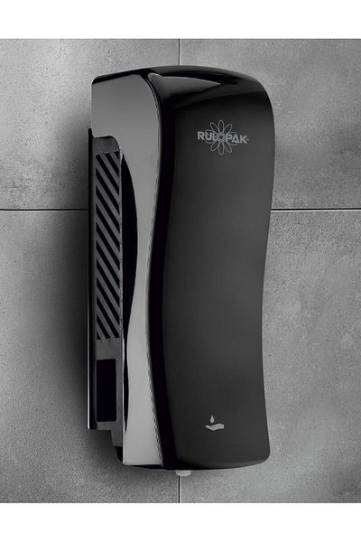 Rulopak Manual S Model Liquid Soap and Shampoo Dispenser 800 ml - Black