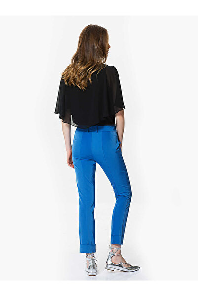 Roman Kısa Kadın Pantolon Mavi Y9912001_036