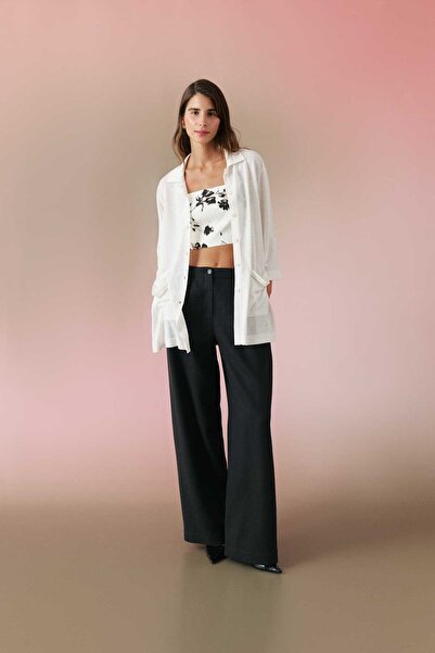 Roman Truvakar Kollu Triko Hırka Ekru Y2471029_049