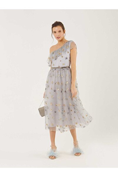 Roman Yıldız Figürlü Abiye Elbise Standart Renk Y9911513_089
