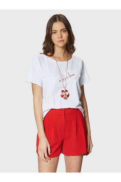 Roman Side Striped Women's Shorts Red Y1812048_006