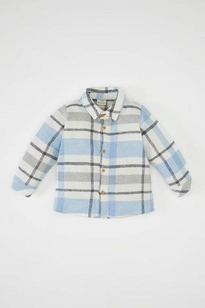 DeFacto Baby Boy Flannel Checked Long Sleeve Shirt D3361A524Wn