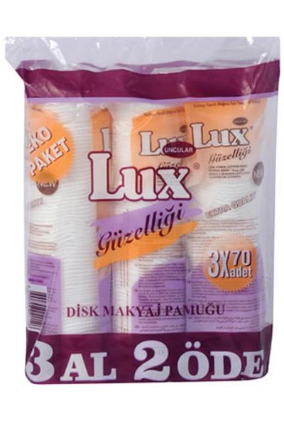 LUX Luxury Disc Makeup Cotton - 70 Pack Eco 3 Al2 Category: Cotton and Disc