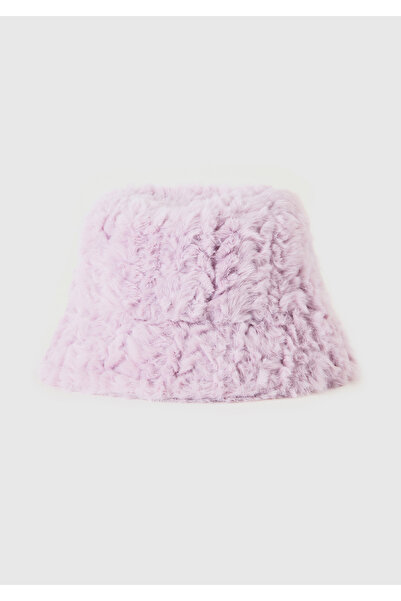 United Colors of Benetton Lilac Plush Fisherman's Hat