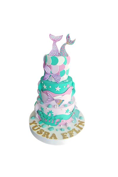 bizdenpastacılık Mermaid Themed Birthday Cake Model Cake