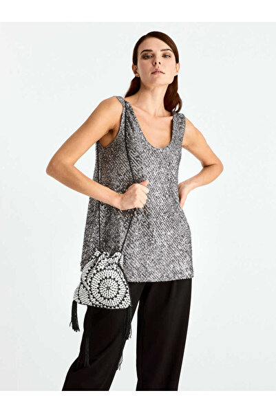 Roman Püsküllü Çanta Standart Renk K2081106_089