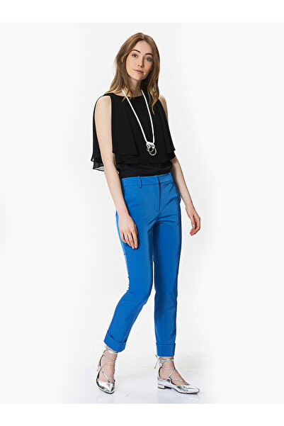 Roman Kısa Kadın Pantolon Mavi Y9912001_036
