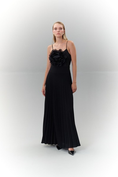 Roman Pilisoley Maksi Boy Crep Etek Siyah K2515028_001