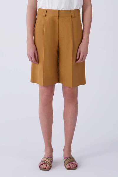 Roman Bol Paça Bermuda Kadın Pantolon Fındık Y2112064_119