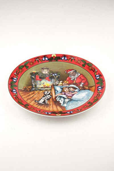 Bursa Porselen Dekor Red X'Mas Porcelain Service / Wall Plate