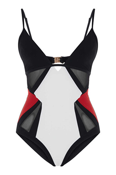 Roman Tül Detaylı Kırmızı Mayo Standart Renk Y21MY913_089