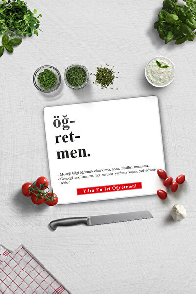 Decorita Cam Kesme Tahtası - Cam Kesme Tablası | Öğretmen | 29cm x 34cm