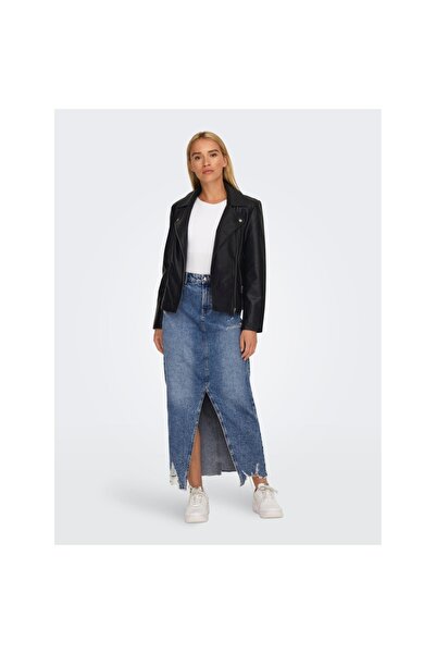 ONLY New Melisa Faux Leather Biker Women's Black Jacket