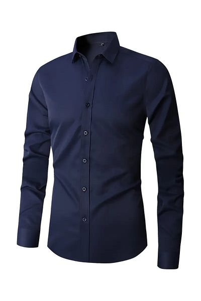 NO4 ΠΟΥΚΑΜΙΣΟ ΣΑΤΕΝ ΟΜΑΔΙΚΟ ΦΟΡΕΜΑ SLIM FIT CUT