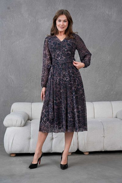 CİXAPLE V-Neck Midi Length Tulle Dress
