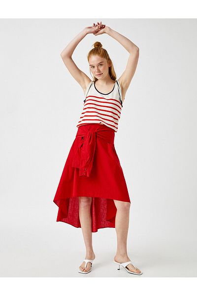 Koton Women's Red Skirt 8KAK78064CW