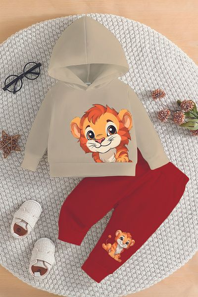 ADABEBEK طقم أطفال لطيف فاخر على طراز King Lion - 22573