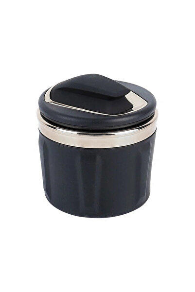 Mega Oto Market Araç Içi Mavi Işıklı Porselen Küllük Krom Renk Kapaklı Mavi R...