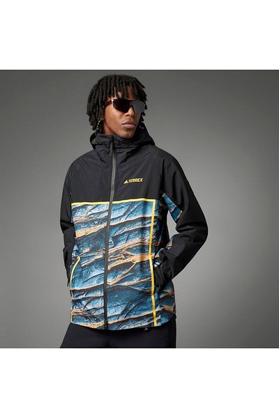 adidas Ανδρικό μπουφάν National Geographic με μαύρη κουκούλα
