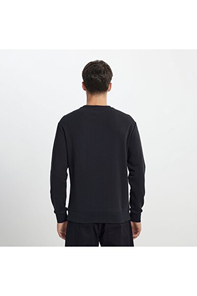 Lee Regular Fit Regular Cut Crew Neck Black Sweatshirt