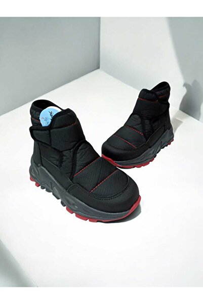 pediashoes ERKEK ÇOCUK İÇİ KÜRKLÜ SU İTİCİ KAYMAZ ORTOPEDİK TABANLI HAFİF VE ESNEK KAR BOTU