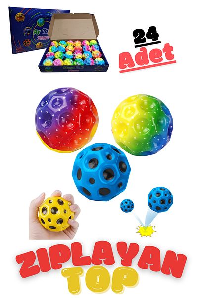 İMVULA 24 Bouncing Balls - Children's Fun and Bouncer Balls Boxed