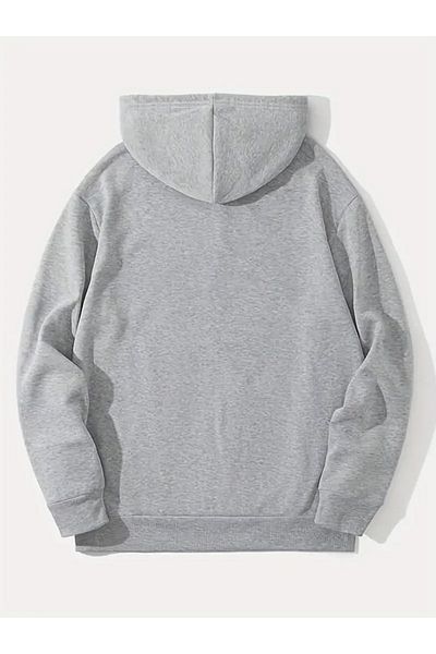 Pink Sky Φούτερ με κουκούλα σε γκρι Oversize