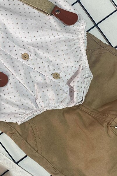 BEBECİBURADA Baby Boy Bow Tie Strap Bodysuit Shirt Set