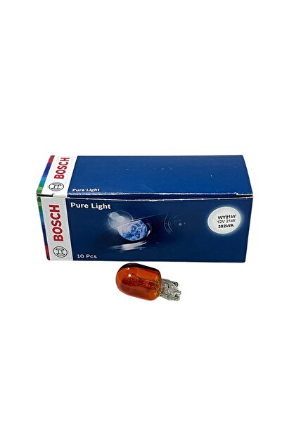 Bosch 12V 21W W3X16D WY21W W3X16D Turuncu Tekli Büyük Dipsiz Sinyal Fren Stop...