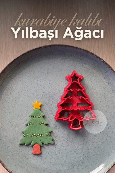 Lena Gift Store Christmas Tree New Year Christmas Cookie Mold Candy Dough Sha...