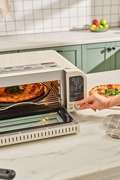 Karaca Vintage Craft Pizza Makinesi ve Airfryer Cream