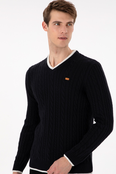 U.S. Polo Assn. Erkek Lacivert Kazak 50297083-VR033