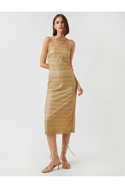 Koton Μίντι Φόρεμα με λαιμόκοψη