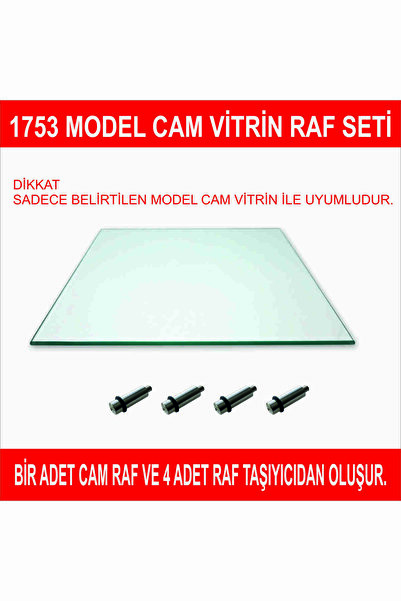 Nurline 1753 CAM VİTRİN İLAVE RAF
