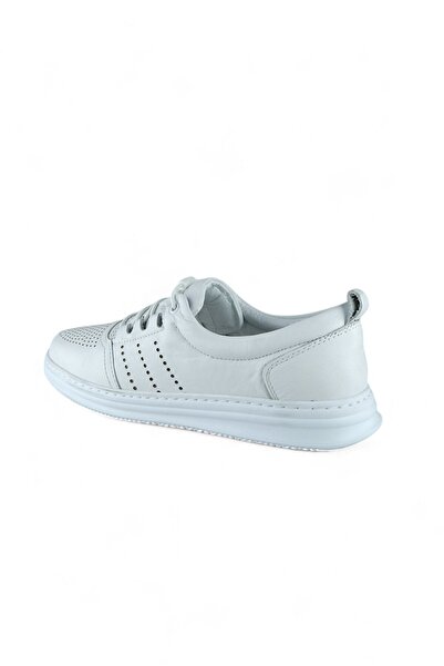 By Yağlıoğlu Ktty02 Genuine Leather Soft Flexible Rubber Laced Men's Shoes