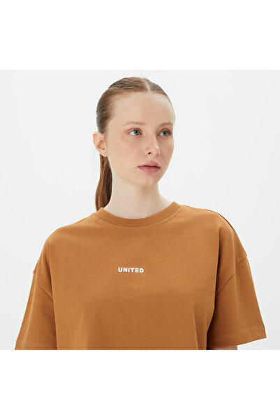 United 4 United4 Classic Women's Brown Crop T-Shirt