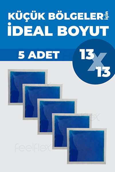 Feelflex Sıcak Soğuk Kompres Jel Termojel 13x13cm, 5 Adet, Bel, Omuz Diz Kompres