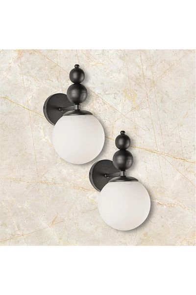 OSC HOME Sports Black Sconce Set of 2