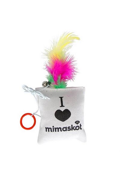 Eastland Furry Rattle Plush Pillow Cat Toy 8x9 cm