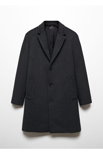 MANGO Man Geri dönüştürülmüş yün palto