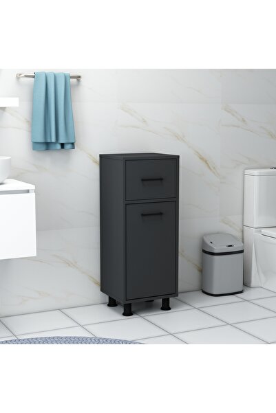 Home Mobiga Sorty Çamaşır Sepetli Çekmeceli Banyo Dolabı