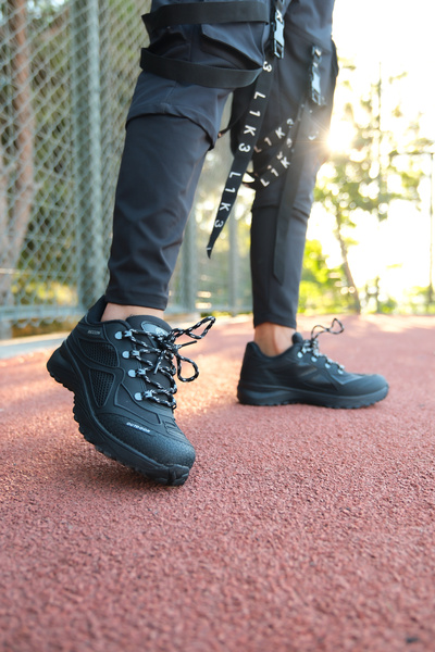 Riccon Siyah Siyah Unisex 3d Rubber Trekking Ayakkabı 00128030