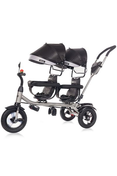 Chipolino Tricicleta gemeni Chipolino 2Play obsidian silver
