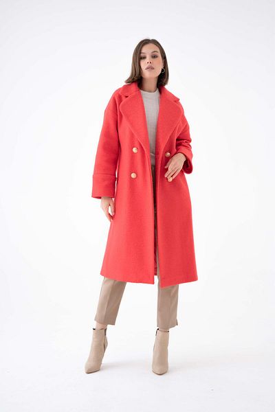 Garmi Kravuze Red Women's Stamp Coat
